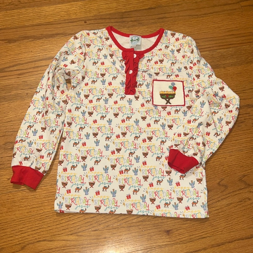 Happy Birthday Jesus girls size 8 pajama set